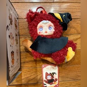 Night Elf Party Plush Pendant- Black and Red Cat Witch